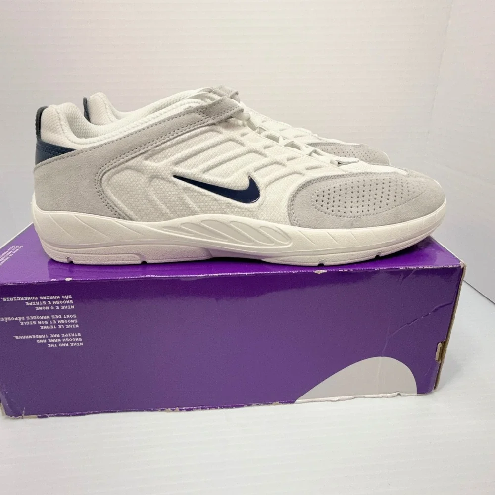 Nike SB Vertebrae Platinum‎ Tint Midnight Navy Sneakers Size 12 Mens